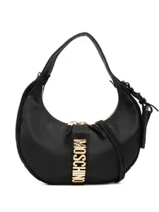 Сумка через плечо с логотипом Moschino, черный