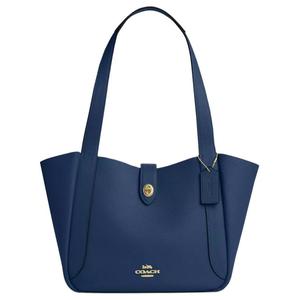 COACH Сумка Hadley Leather, шоппер, большая женская сумка через плечо синий