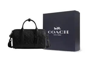 COACH Готэм Кожаная сумка через плечо средний унисекс черный