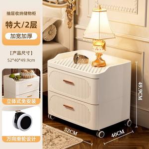 Yu Senyi Комод 52 см для спальни и гостиной кремового цвета из дерева, 5 ящиков, двухъярусный, легкий люксовый, без сборки