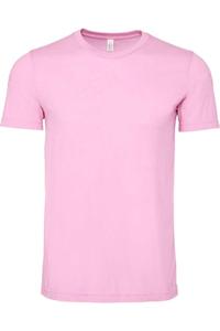 Футболка унисекс BELLA + CANVAS из джерси CVC, цвет heather bubble gum