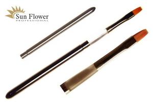 Синтетическая кисть № 6 – Прямая – Металлический каркас., SUNFLOWER