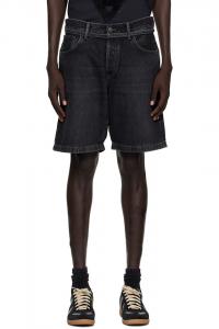 Свободные джинсовые шорты Acne Studios, черный