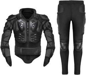 Мужская мотоциклетная куртка Wjnvfioo, полная защита тела для мотокросса и гонок, защитная куртка для езды на мотоцикле., MC1008 5D-MP1004 BK