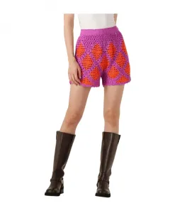 Яркие оранжевые летние брюки Harper & Yve, мультиколор