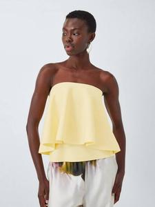Editions Ruffle Bandeau топ из трикотажа John Lewis, Yellow