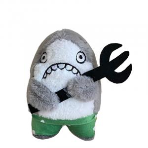 Мягкая и милая плюшевая подвеска в виде акульих лап высотой 8 см OLOEY