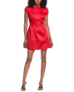 Платье из атласа «Песочные часы» от Bardot Delphi, красный