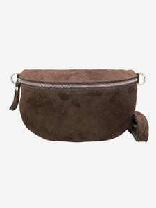 Поясная сумка Adel Bags Suede, темно-коричневый