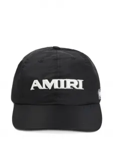 Панама с вышитым логотипом Amiri, черный