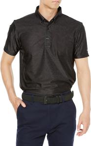 Мужская рубашка-поло Mizuno E2JAA097 Ice Touch, на пуговицах, с коротким рукавом, приятная на ощупь, впитывает пот, быстро сохнет, черный