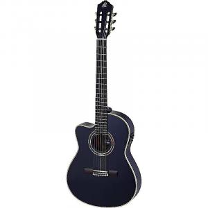 Акустическая гитара Ortega Guitars Performer Series A/E Left-Handed Thinline Body Guitar in Black Gloss w/ Gig Bag & Vid
