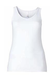 Длинная рубашка с мелким рубчиком Sheego, белый