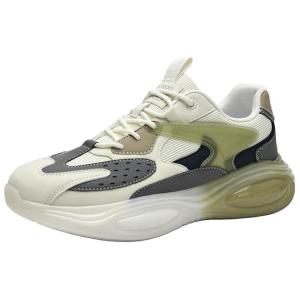 Повседневные мужские туфли низкие бежево-серые HLA