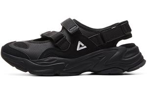 Пляжные сандалии женские черные/серебристые Peak