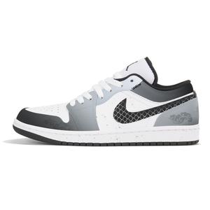 Jordan Air 1 нескользящие износостойкие низкие винтажные баскетбольные кроссовки мужские gray white