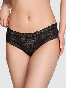 Подмигиваю, нахальные трусики Pink, floral lace pure black