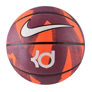 Nike Баскетбольный мяч KD Rubber, оранжевый, фиолетовый, белый, размер 7, тренировочный, унисекс