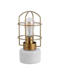 Настольная лампа Sadaf Iron Safavieh, золотисто-белый