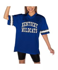 Женская футболка Royal Kentucky Wildcats Until Kickoff со стразами Gameday Couture