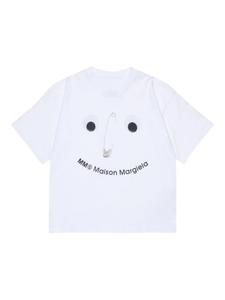 Футболка хлопковая MM6 Maison Margiela Kids, белый