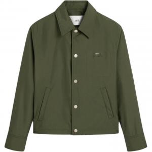 AMIPARIS Куртка с логотипом Ami Paris на аппликации и пуговицами, Green