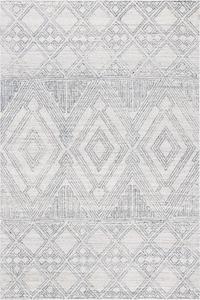 Ковер SAFAVIEH, 61 x 92 см, Abstract Collection, Ivory & Grey, ручной работы, марокканский ромб, идеален для помещений с высокой проходимостью: прихожая, гостиная, спальня (ABT144A)