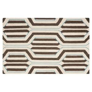 Ковер ручной работы из шерсти с шестигранным переплетением Dhurries Safavieh, 77x244 см