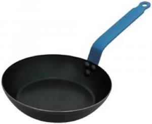 Сковорода Force Blue De Buyer 5304.28 из нержавеющей стали синего цвета, диаметр 28 см, синяя ручка