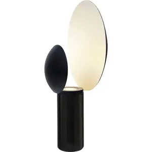 Настольная лампа Caché GU10 1 шт. Скульптурный дизайн, элегантное сочетание металла и мрамора Design For The People, Schwarz matt