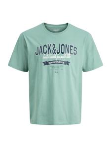 Jack & Jones Junior Футболка 'JJELOGO' в пастельно-зеленом цвете