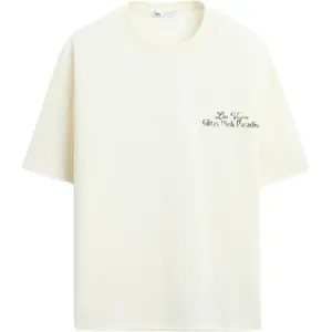 Футболка мужская белая ZARA, Raw White