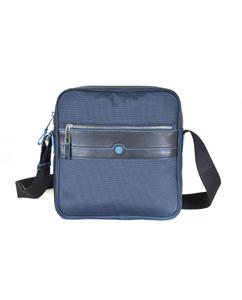 Мужская сумка через плечо темно-синего цвета на молнии Miguel Bellido, синий
