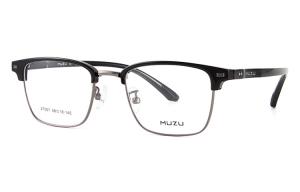 MUZU Оправы для очков унисекс из нержавеющей стали TR90, Black Gunmetal-C02