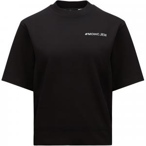 Футболка с вышитым логотипом Moncler Grenoble, черный