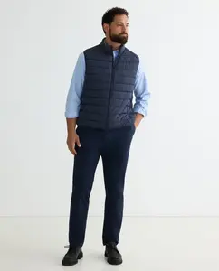 Мужские спортивные брюки, обычного кроя, из хлопка с эластаном, больших размеров Dustin, темно-синий