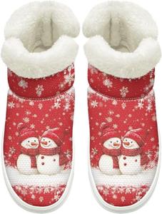 Женские и мужские зимние ботинки на слипоне, дышащая сетка, зимняя обувь для улицы с нескользящей удобной подошвой Cugasmaru, красный