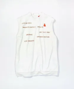 Бархатный пуловер без рукавов Archivio, цвет White X Gold (090)