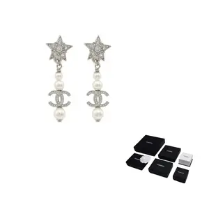 Серьги Cc Star с кристаллами CHANEL