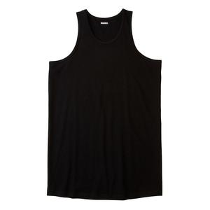 Мужская большая и высокая безусадочная легкая майка увеличенной длины Kingsize KingSize, черный