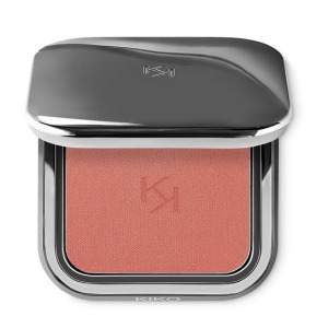 Стойкие пудровые румяна, обеспечивающие плавный эффект, 03 Golden Coral, 6 г Unlimited Blush, KIKO Milano