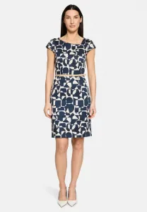 Mit gürtel day dress Betty & Co, Dark Blue Nature