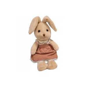 Креативная милая плюшевая кукла с длинными ушками зайчика высота 40см XIWANTONG, светло-красный