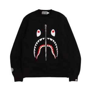 BAPE Patched Shark Crewneck, черный цвет
