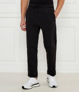 Спортивные брюки Boss Green Hadim с лентой на поясе, черный