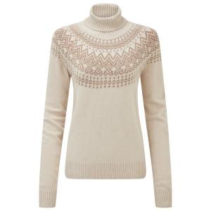 Женский свитер с высоким воротом Camkilo - пуловер Sherpa, Ecru