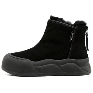 Женские зимние ботинки DAPHNE замшевые на платформе, черный