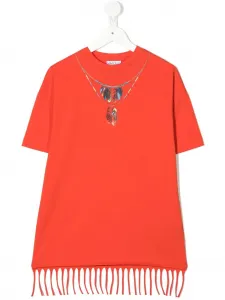 Футболка с принтом Marcelo Burlon County Of Milan Kids, красный