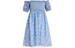 Платье Miu Miu с короткими рукавами, синий