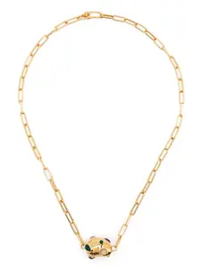 Колье Molten с подвеской и камнями Missoma, золотой